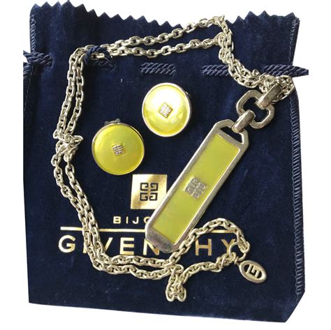 givenchy sets jewelry|givenchy necklace and earring set.